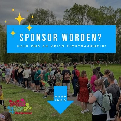 Word sponsor van de Avondvierdaagse Zoetermeer!